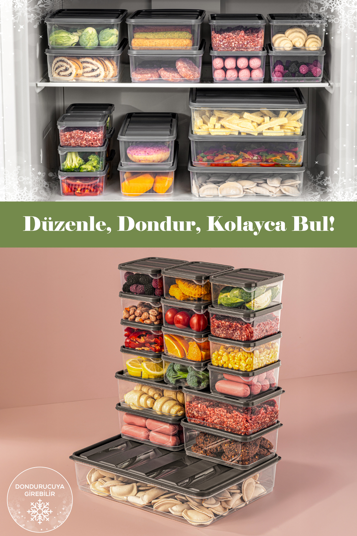 Vienev 17'li Buzdolabı Düzenleyici Organizer Mikrodalgaya Uygun