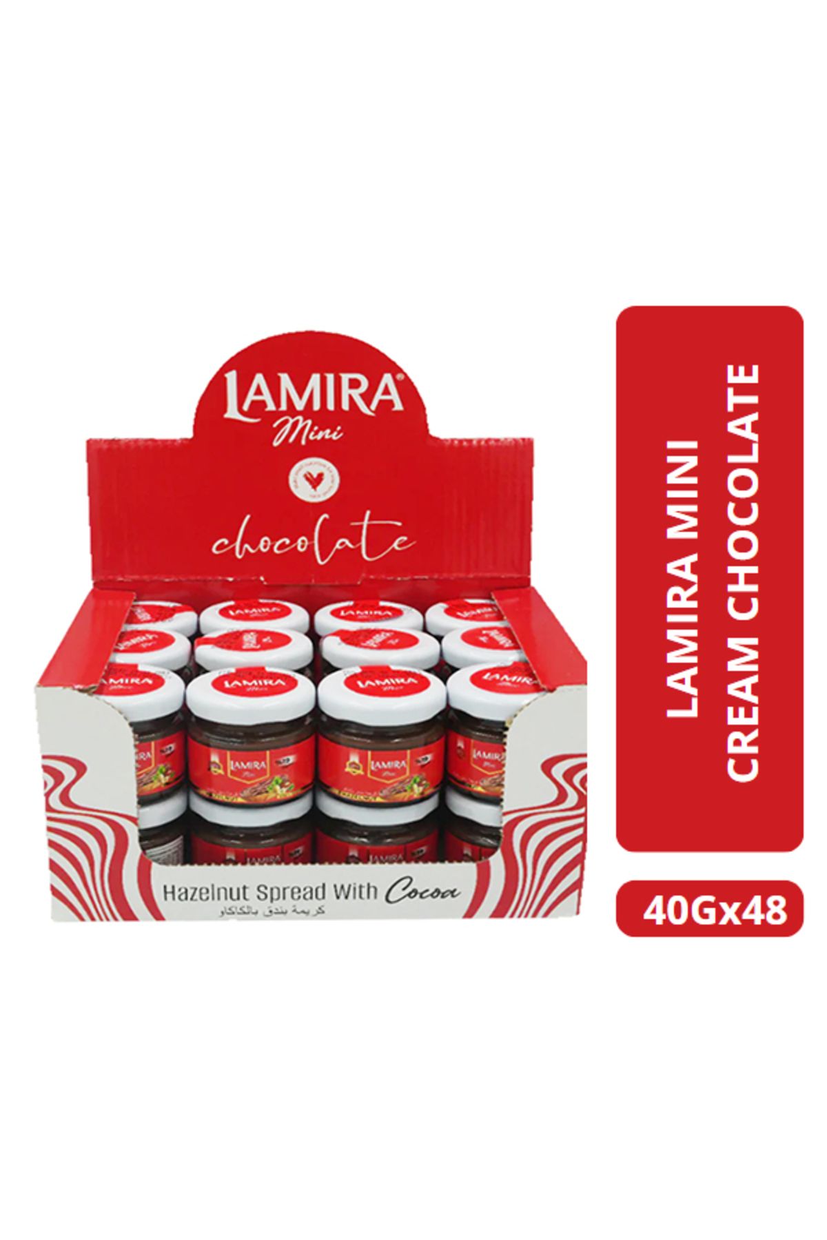 LAMİRA Lamira Kakaolu Krem Çikolata %19 Fındık 40g*48