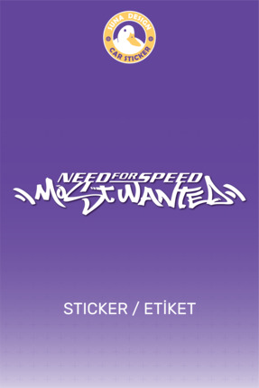 SUNA Need for Speed Most Wanted Yazılı Sticker Araba-Motosiklet-Laptop-Duvar ...