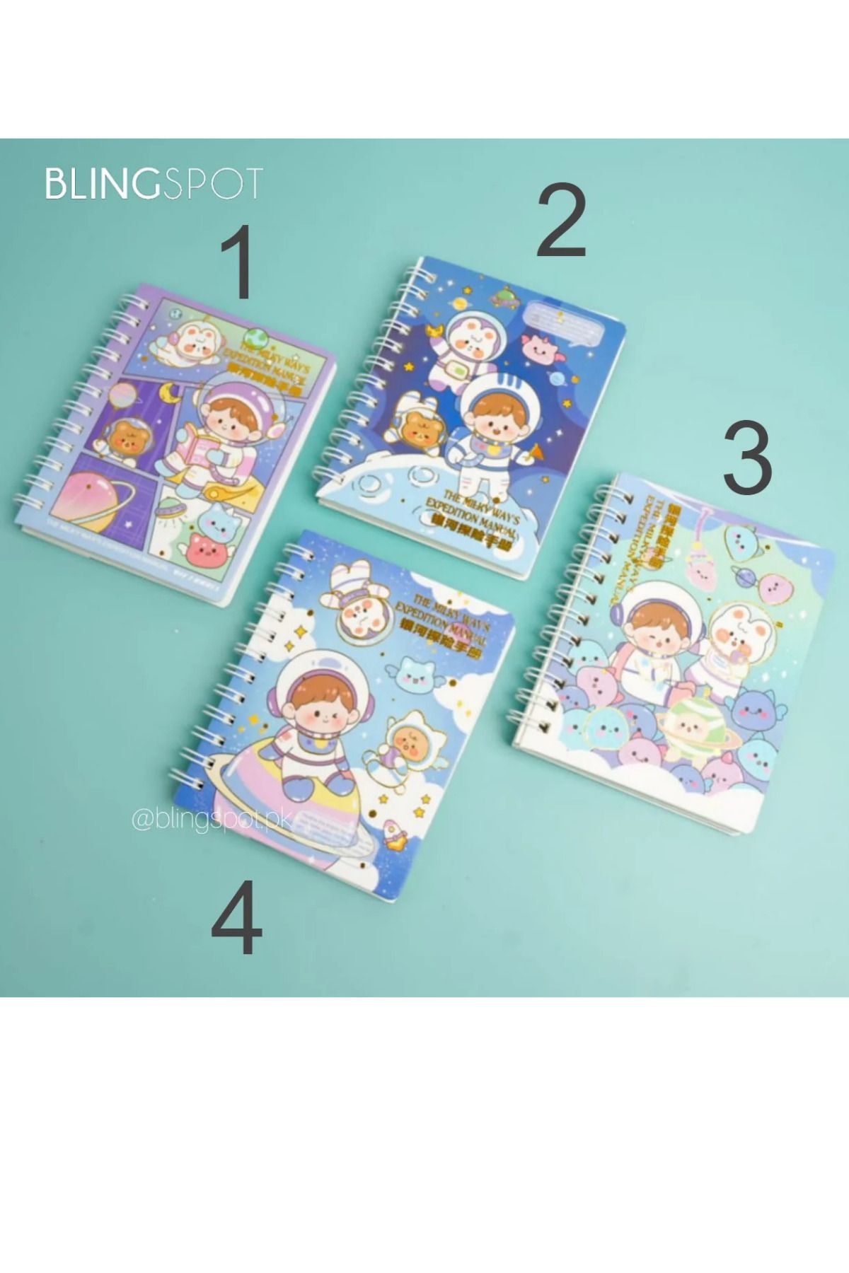 NaSaDAN-Astronaut Striped Notepad A7 Format 3