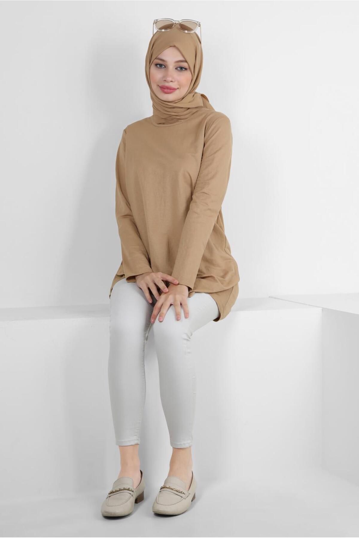 تونیک ساده گردن خدمه 43941 Alvina