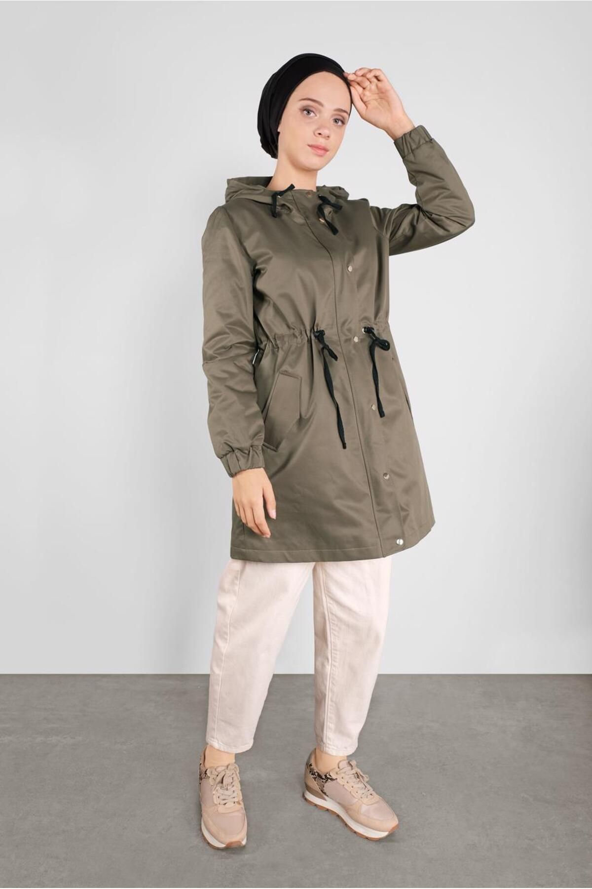 HOODED ZIPPERED PARKA 90127 Alvina