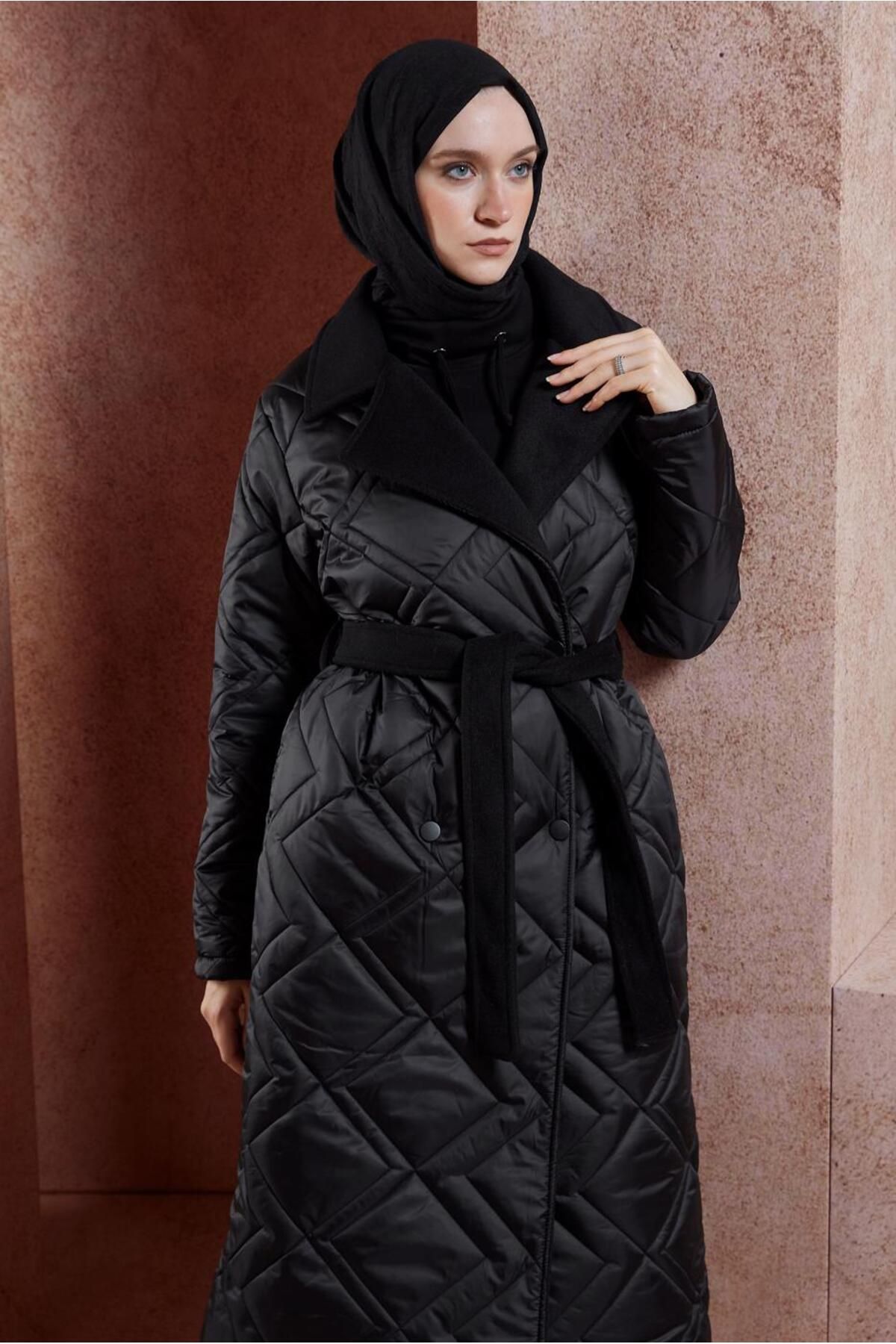 مانتو کمربندی 90513 Alvina