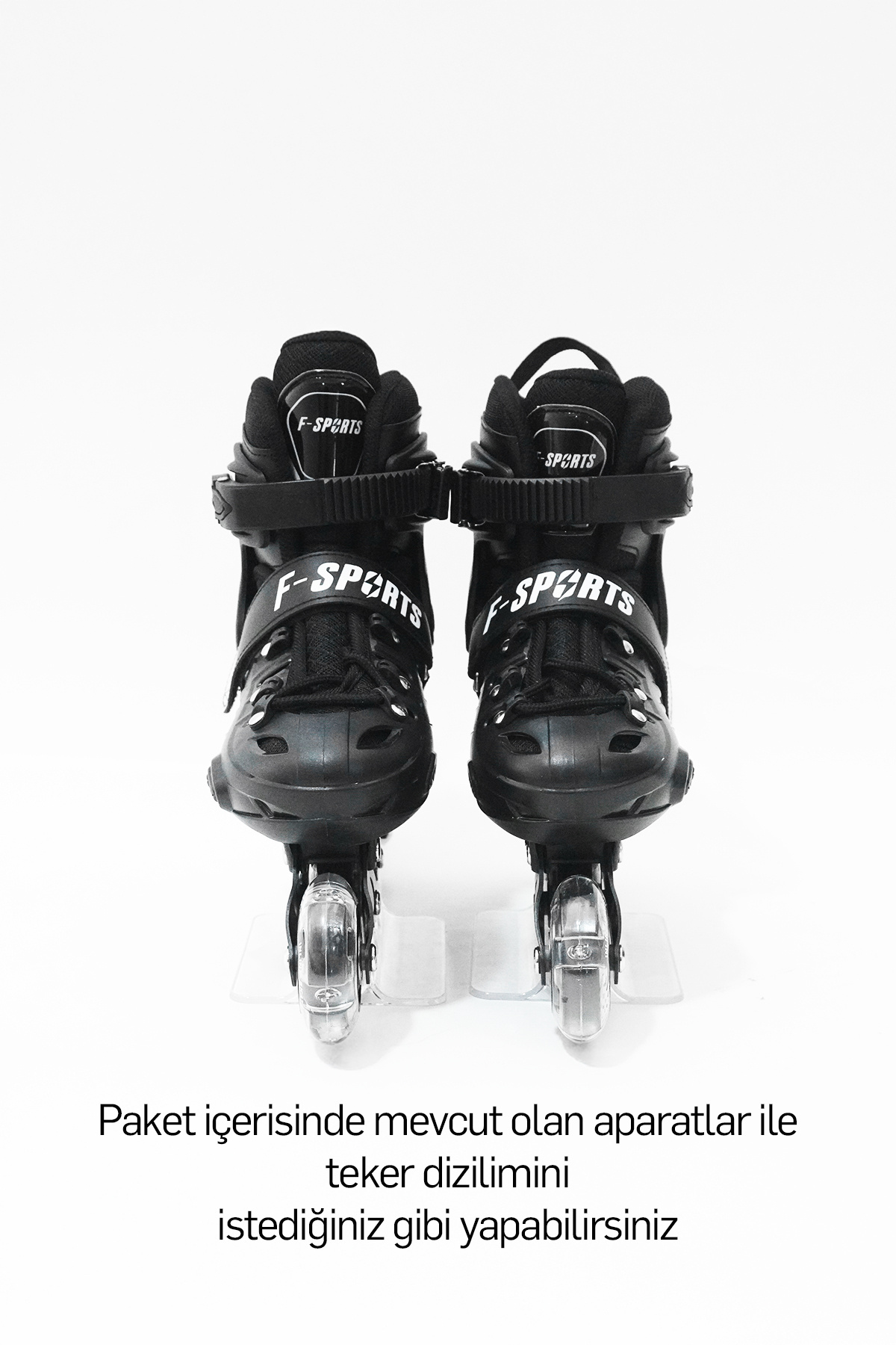 F-Sports-4 Wheels Adjustable Front Castor Light up Roller Skates – Kids & Adults (Professional) 5