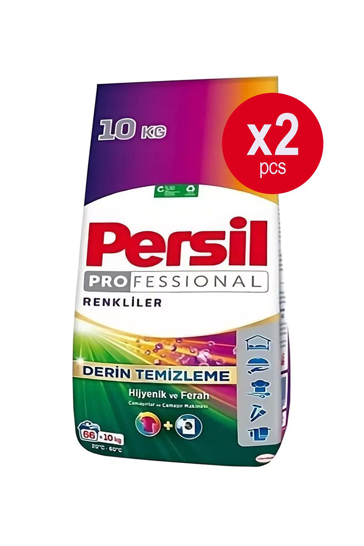Persil Profesional 10 kg, detergent automat rufe colorate, 66 de spalari x 2