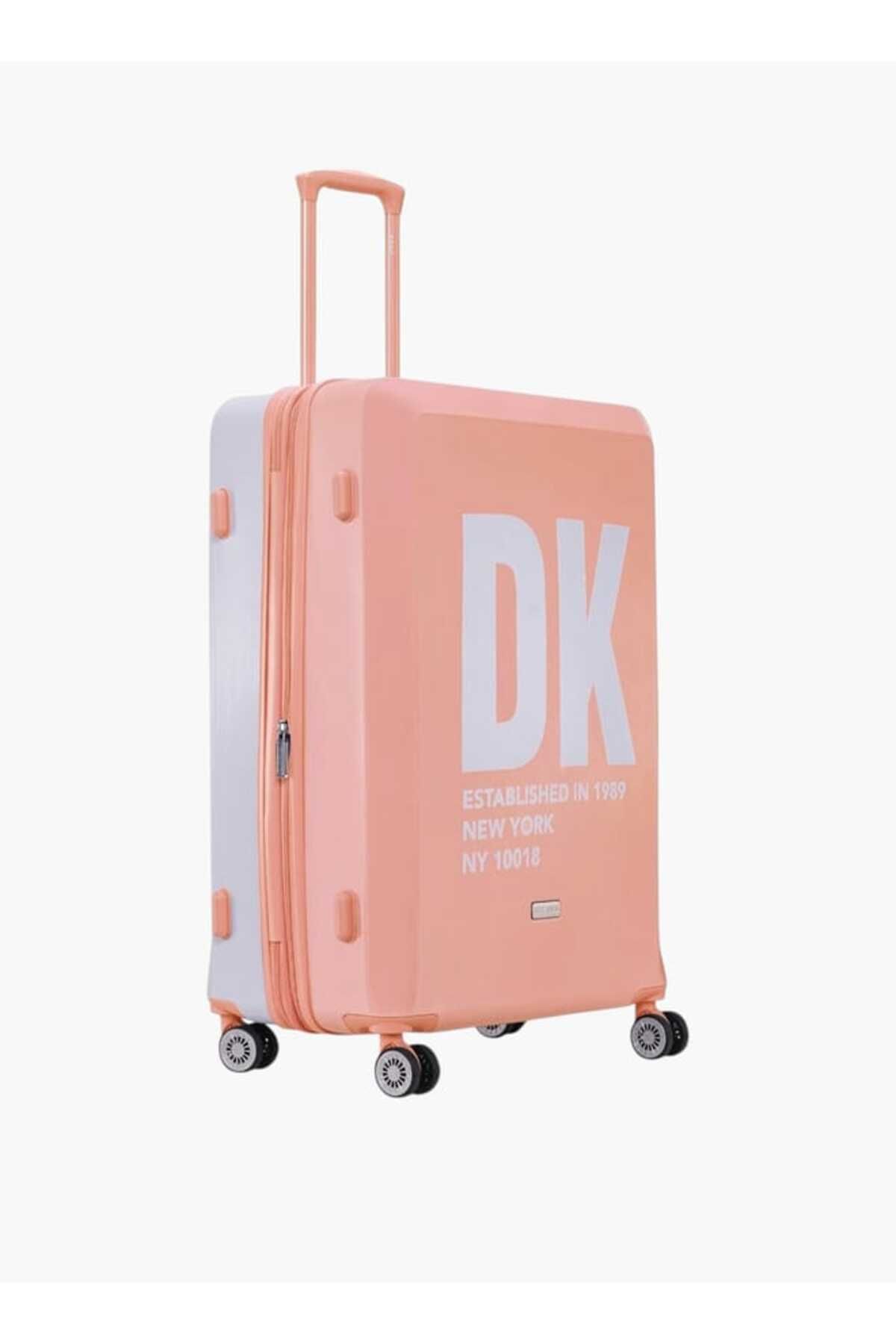 Dkny-Logo Print Hardcase Trolley Bag with Retractable Handle _28-L - Check-In 2