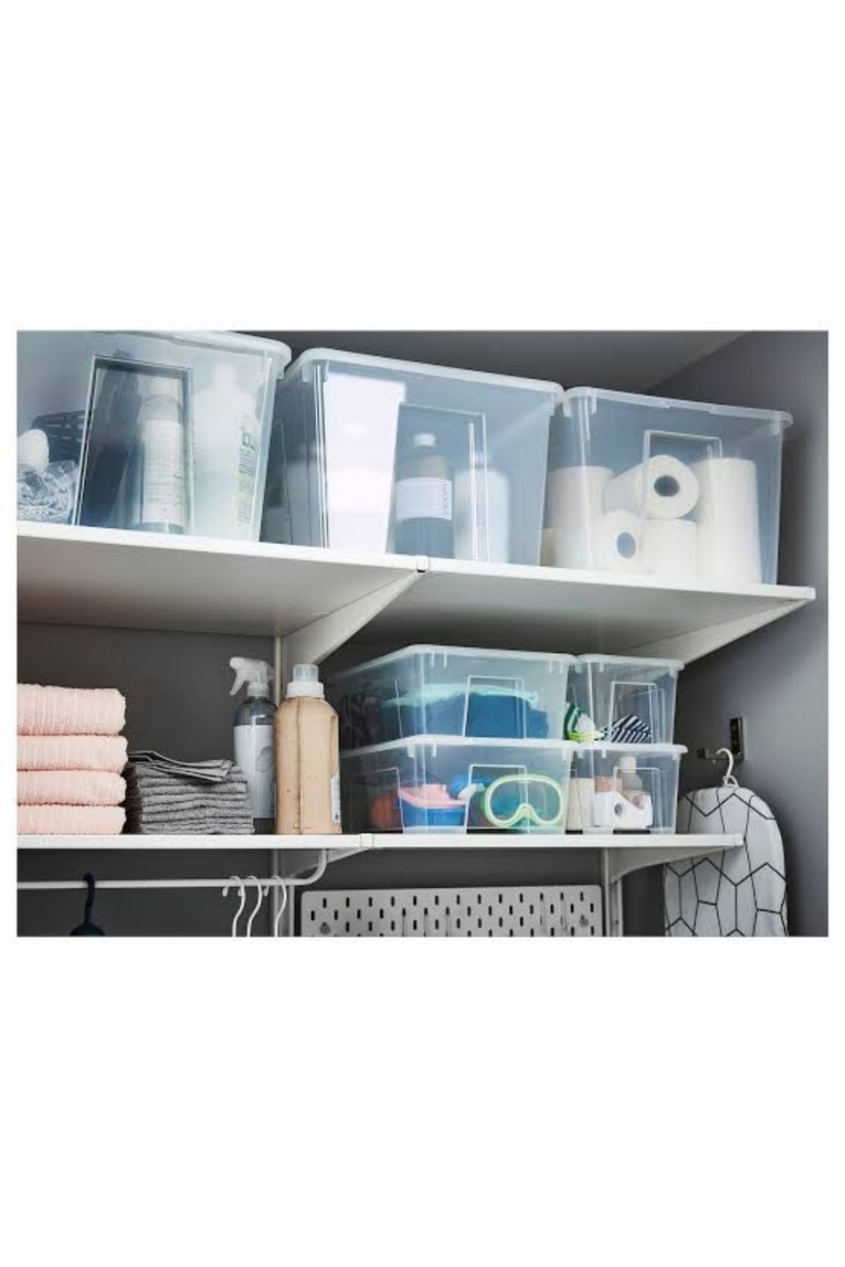 IKEA-SAMLA Transparent Storage Box, 5L – Durable, Stackable & Easy to Organize 5