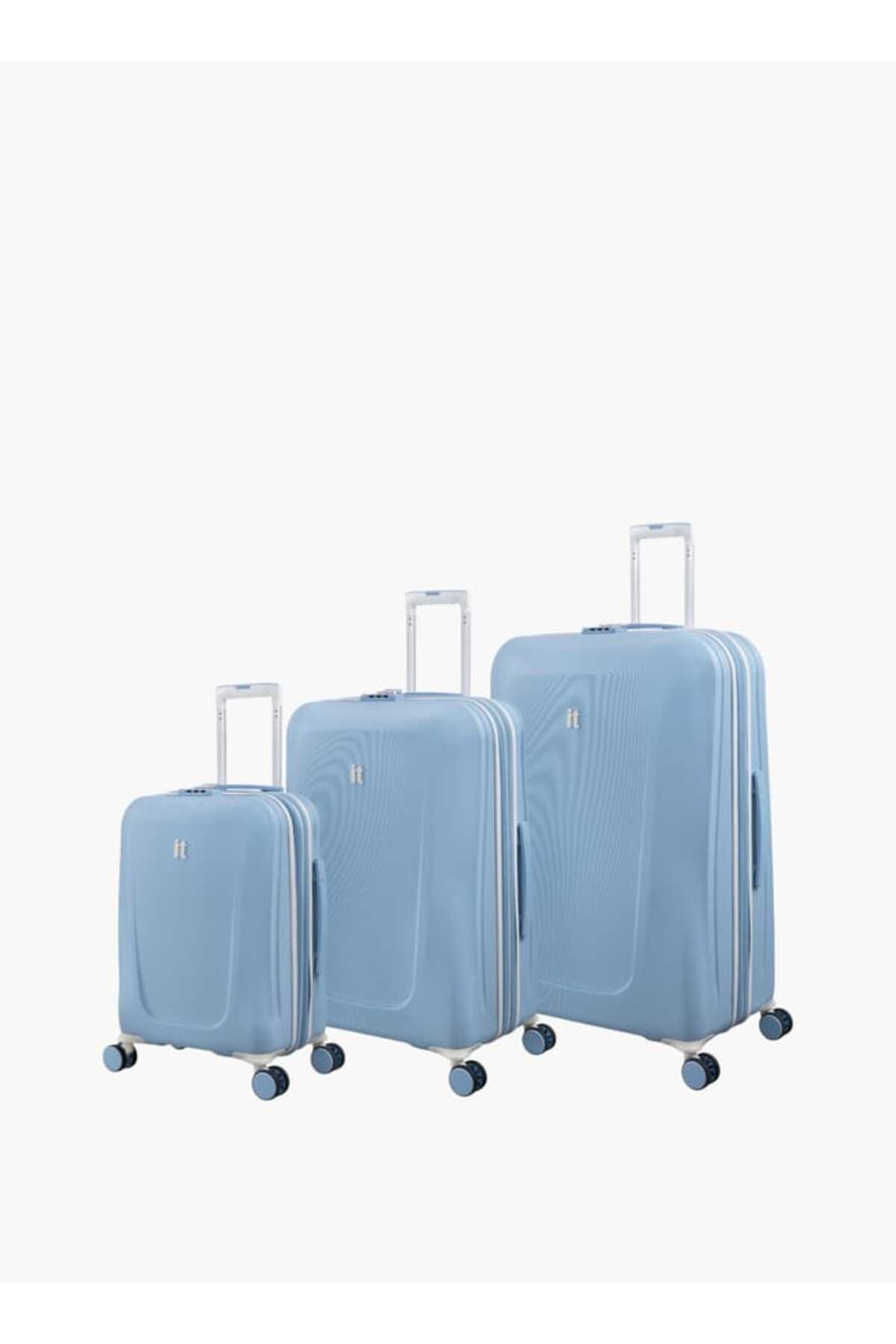 IT-Textured Hardcase Trolley Bag with Retractable Handle and Zip Closure _28-L - Check-In 3