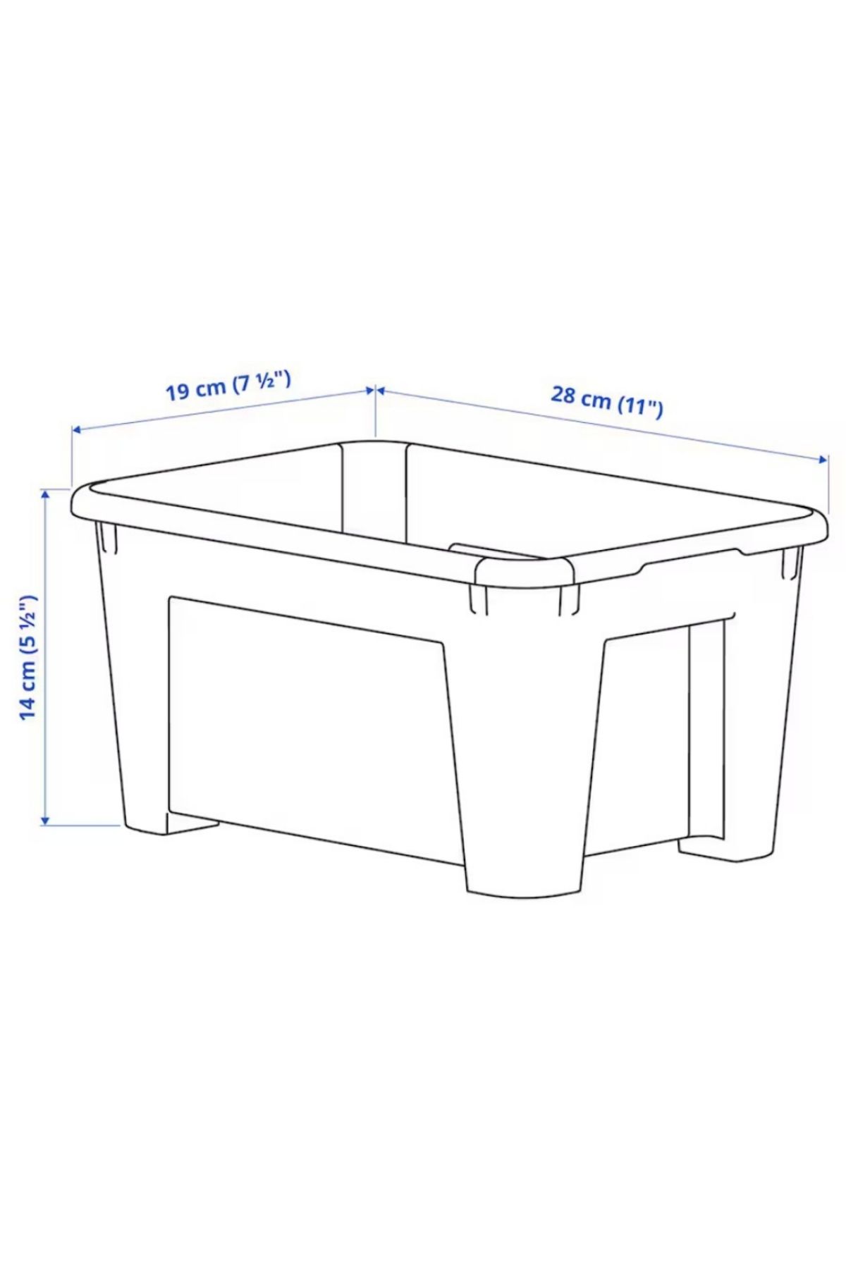 IKEA-SAMLA Transparent Storage Box, 5L – Durable, Stackable & Easy to Organize 8