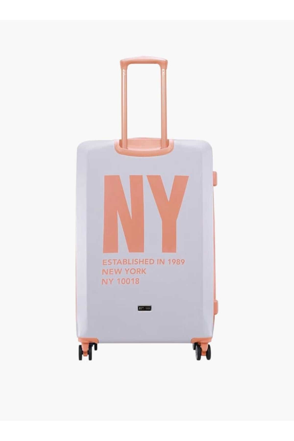 Dkny-Logo Print Hardcase Trolley Bag with Retractable Handle _28-L - Check-In 3