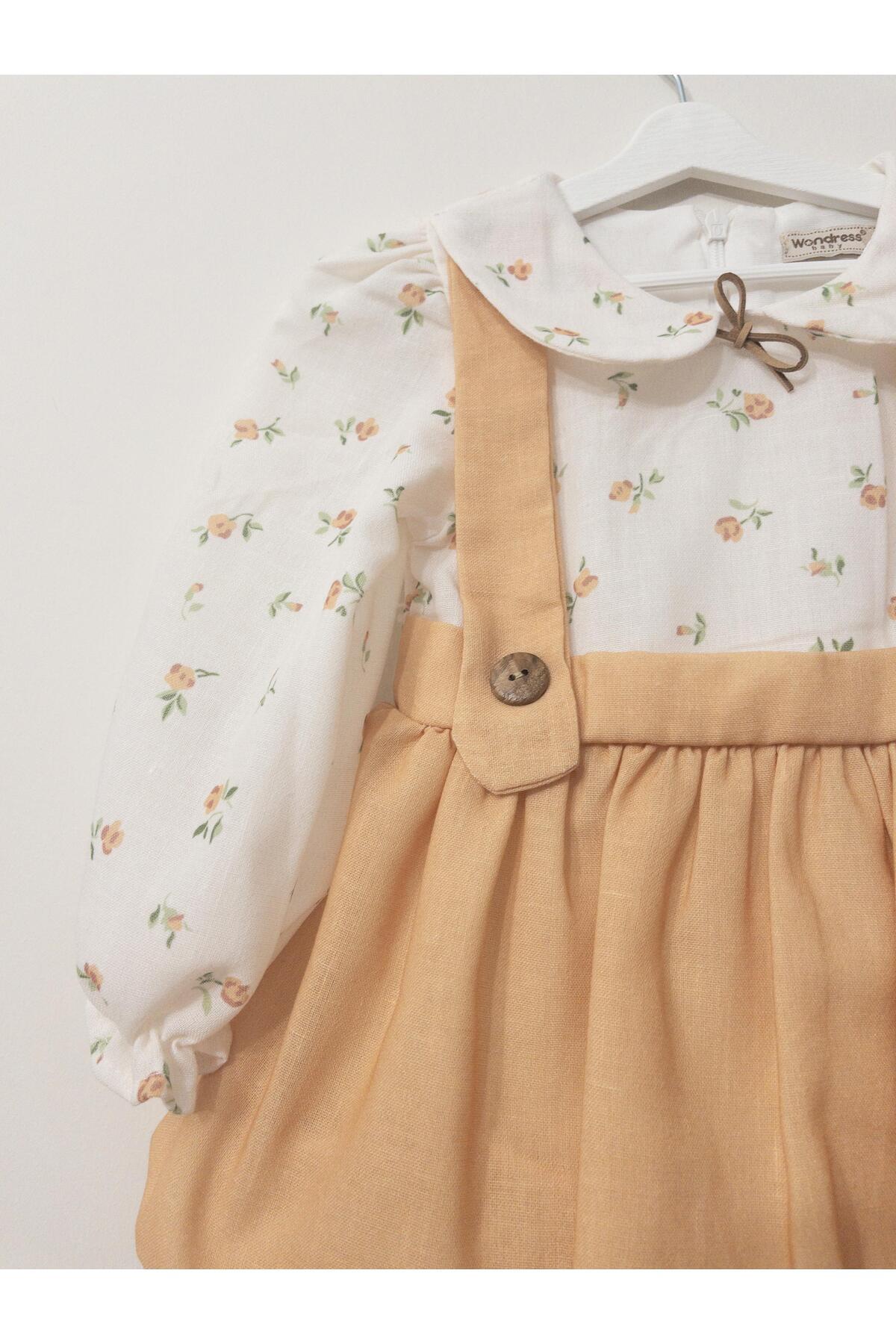 WONDRESS BABY KIZ BEBEK VİNTAGE ELBİSE fotoğrafı 3 (önizleme)