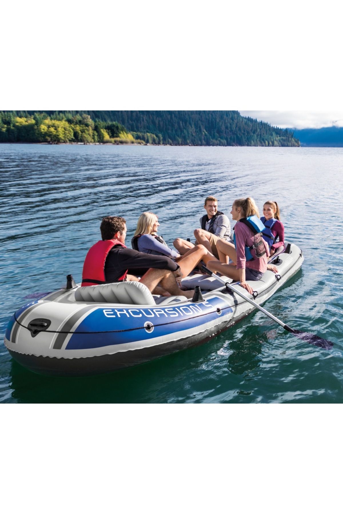 TOTTERİQ Intex Excursion 5 Bot Set 366x168x43 cm. (Kürek Ve Pompa)+ taşıma çantalı
