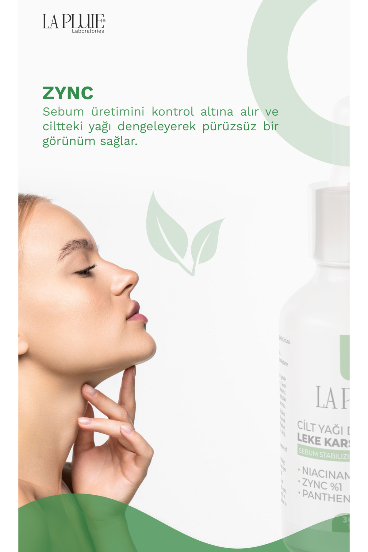 Cilt Yağı Dengeleyici Leke Karşıtı Serum 30ML NIACINAMIDE %10 + ZYNC %1 + PANTHENOL(B5) %3 — TYCHTG0RUN171534486671884 — تصویر 3 از 4