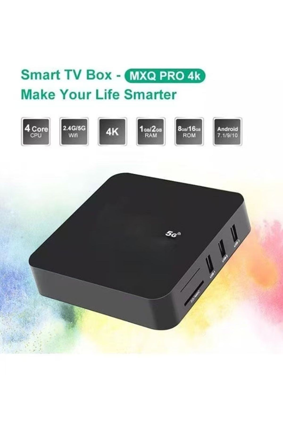 COOYA-جهاز استقبال أندرويد TV Box، معالج رباعي النواة 64 بت، 4K KODI مثبت مسبقًا على جهاز تلفزيون ذكي 2