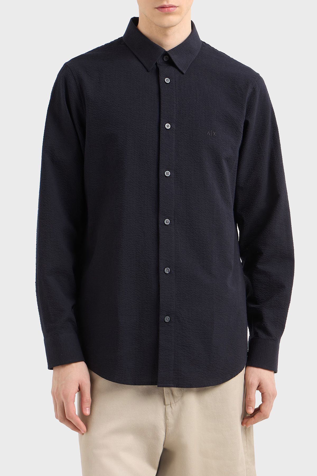 پیراهن 100٪ نخی منظم پیراهن مردانه Armani Exchange