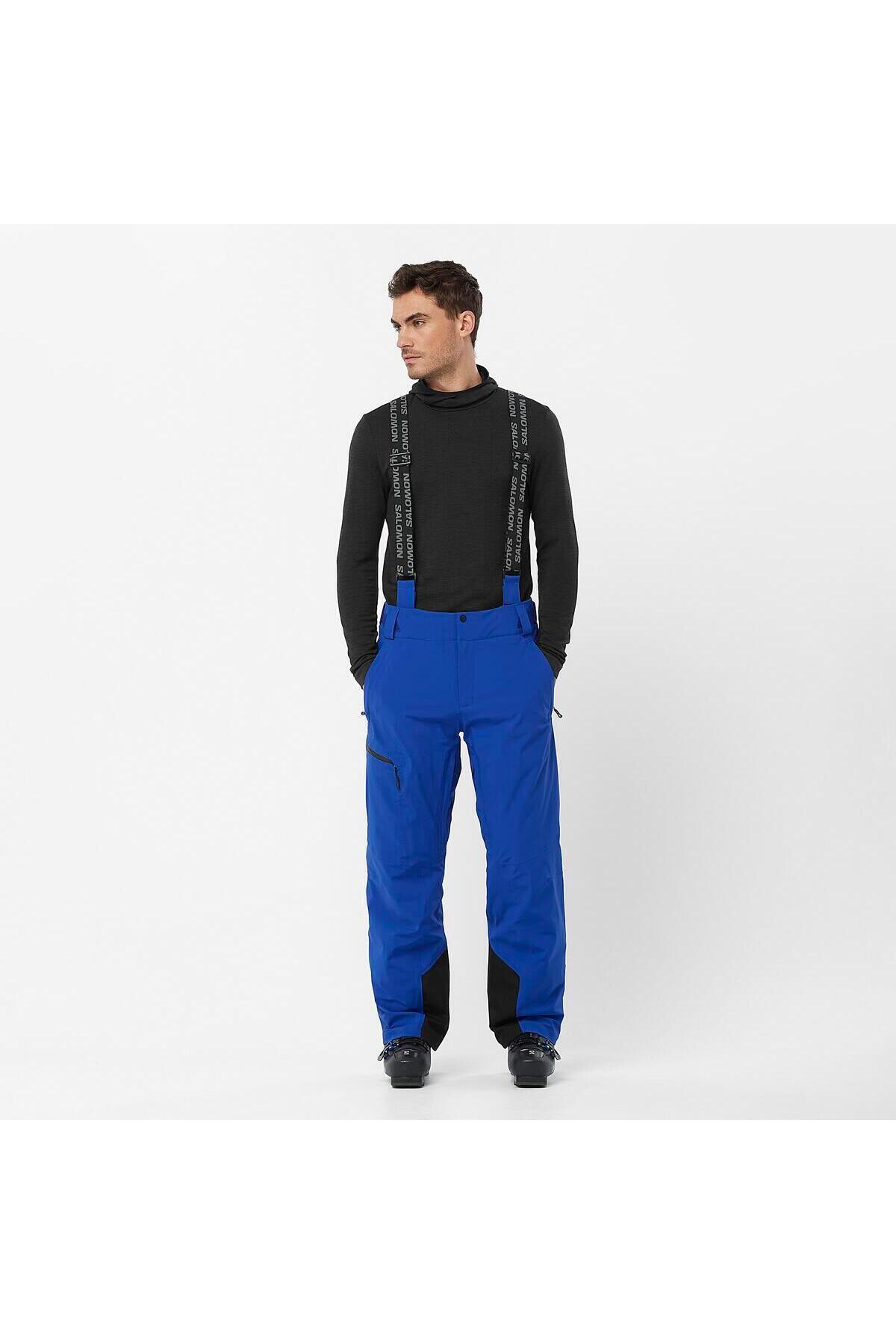شلوار اسکی مردانه آبی Brilliant Pant LC2333000 سالومون شلوار اسکی و اسنوبورد Salomon