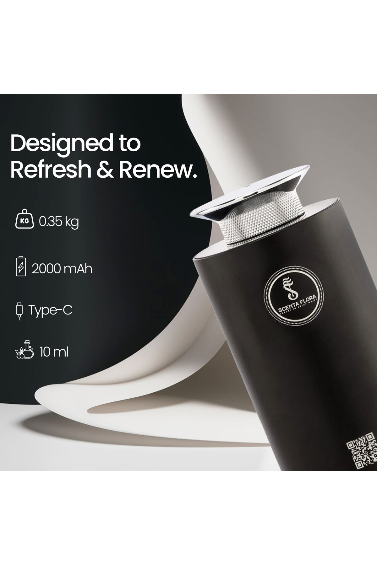 SF-SCENTA FLORA Scent Drive Car Diffuser with 2000mAh Battery 10 ml Oil Capacity 3
