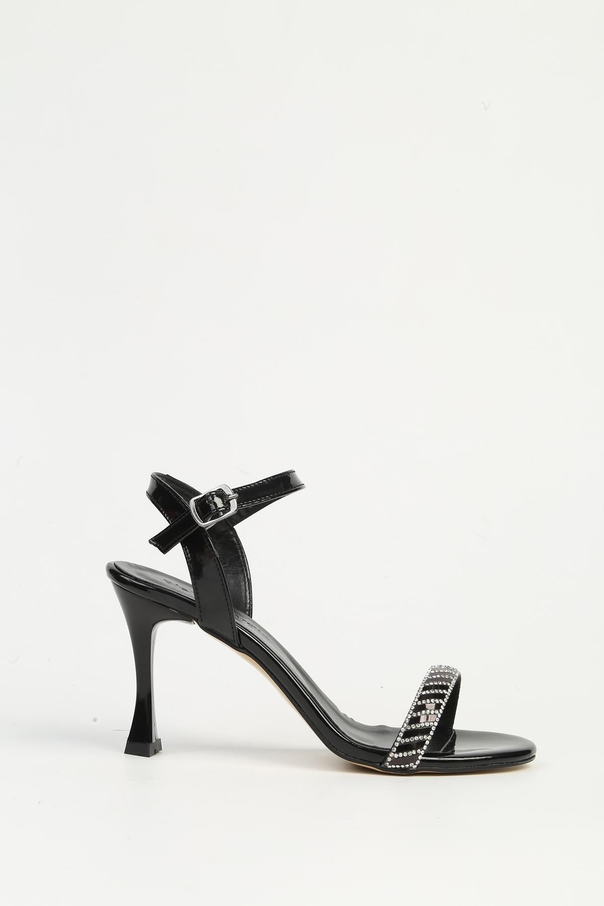 کفش پاشنه دار زنانه مشکی PC-54659 Pierre Cardin