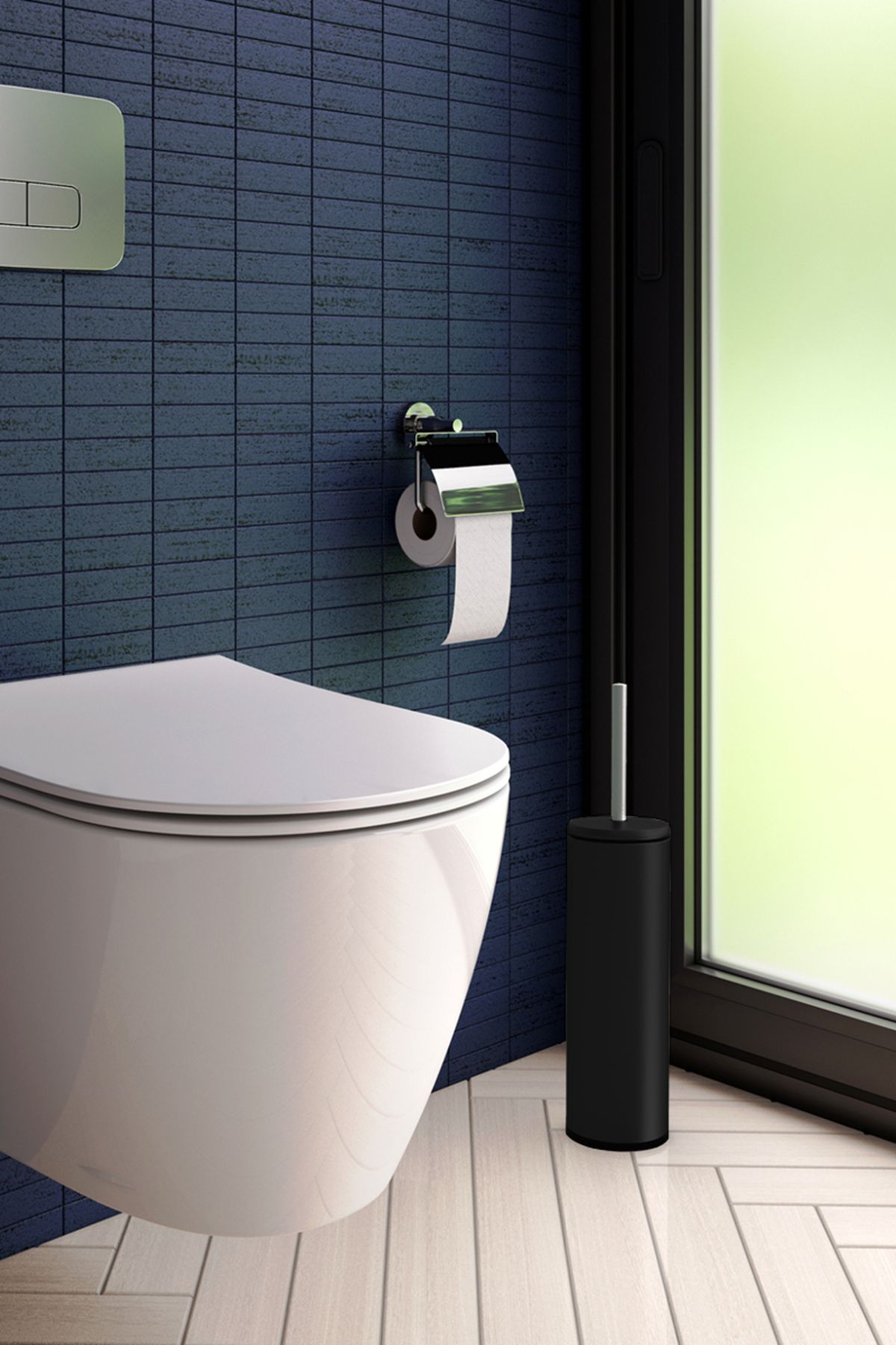 Prima Nova-Cigo WC Toilet Brush Black Inner Part Black 2