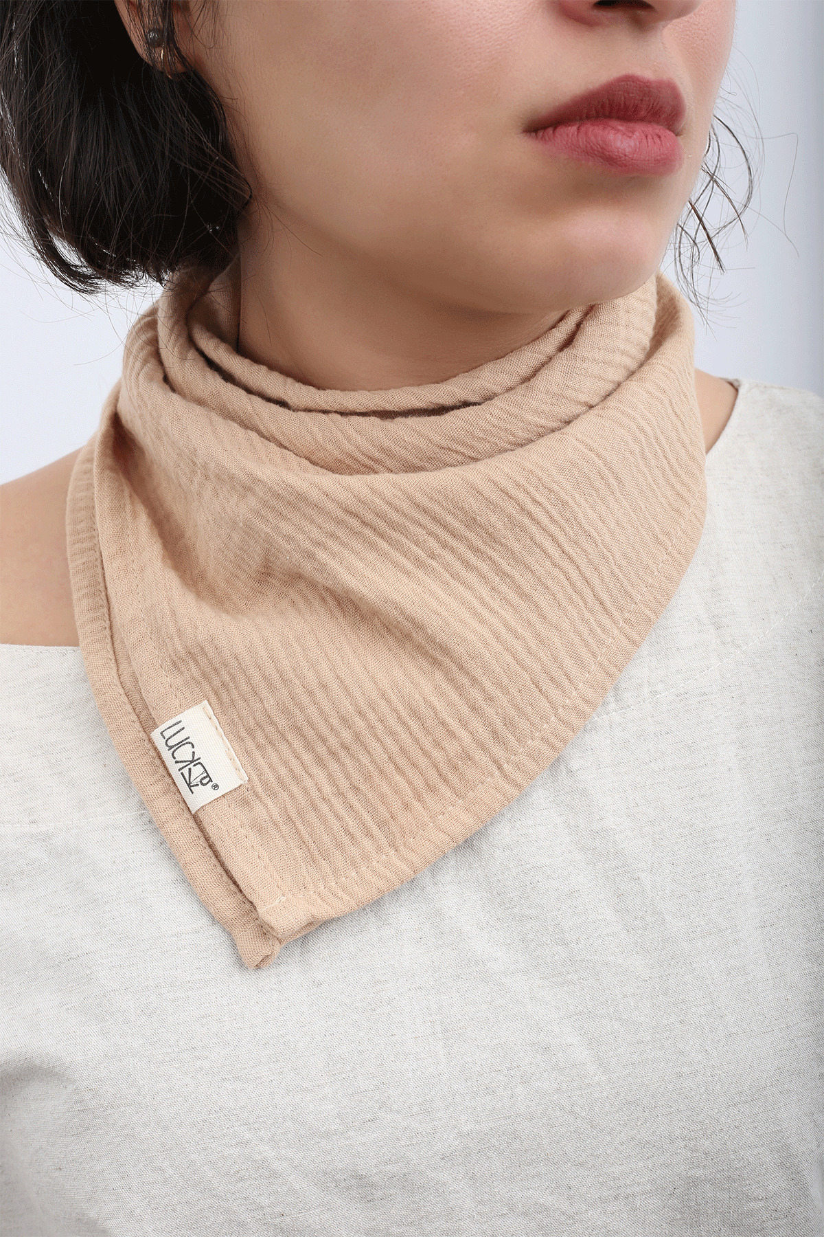 LUCKKA Çok Amaçlı Müslin Oyuncak , Diş Kaşıyıcı , Puset Oyuncağı , Emzik Tutacağı , Fular - Ztcrınk fotoğrafı 5 (önizleme)