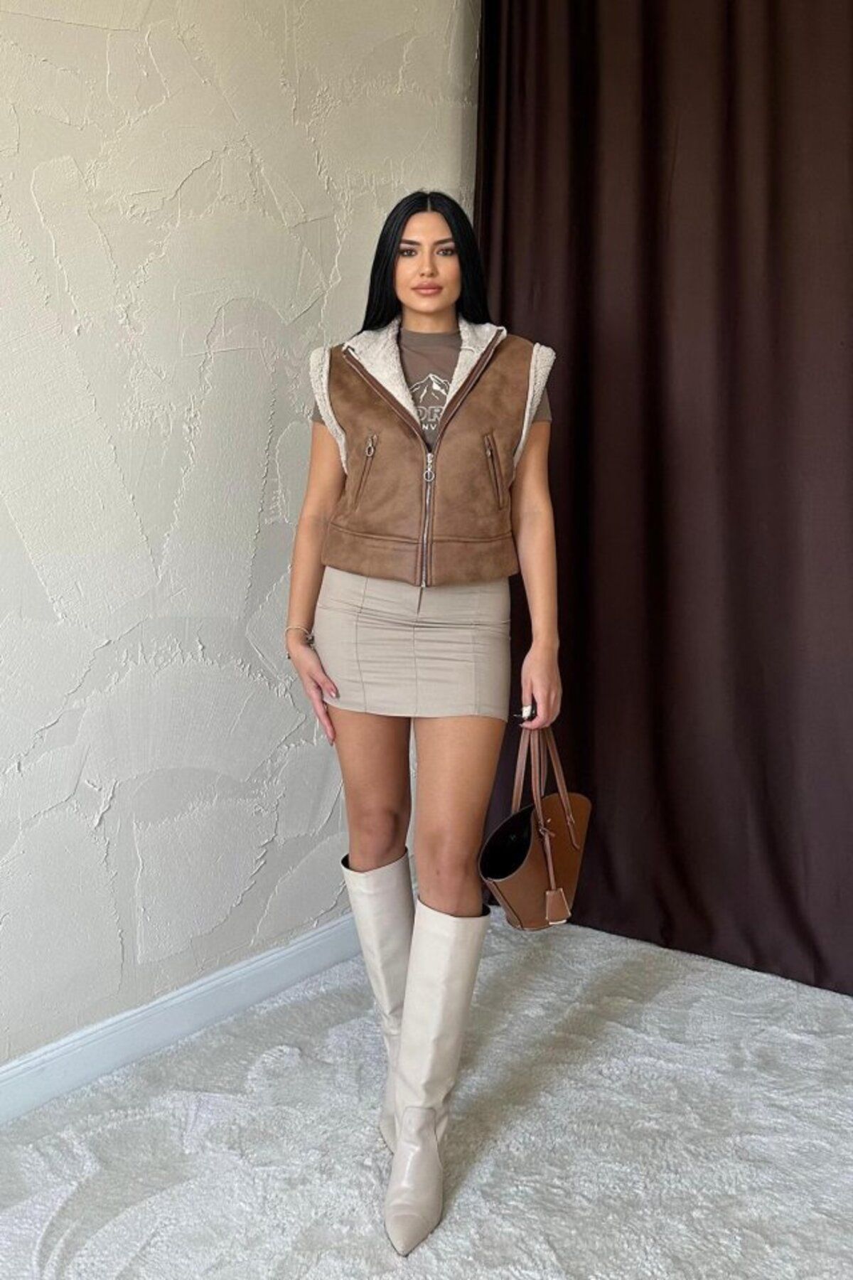 ASFSTORE Vizon Cepli Kısa Yelek