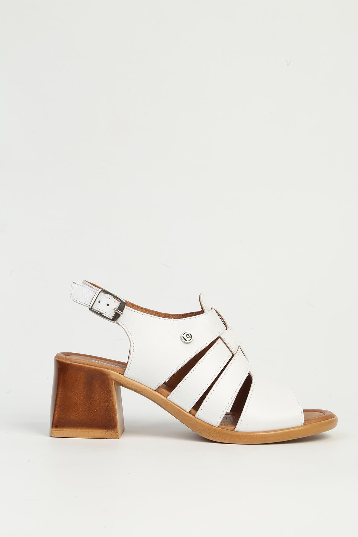 کفش پاشنه دار زنانه سفید PC-54585 Pierre Cardin