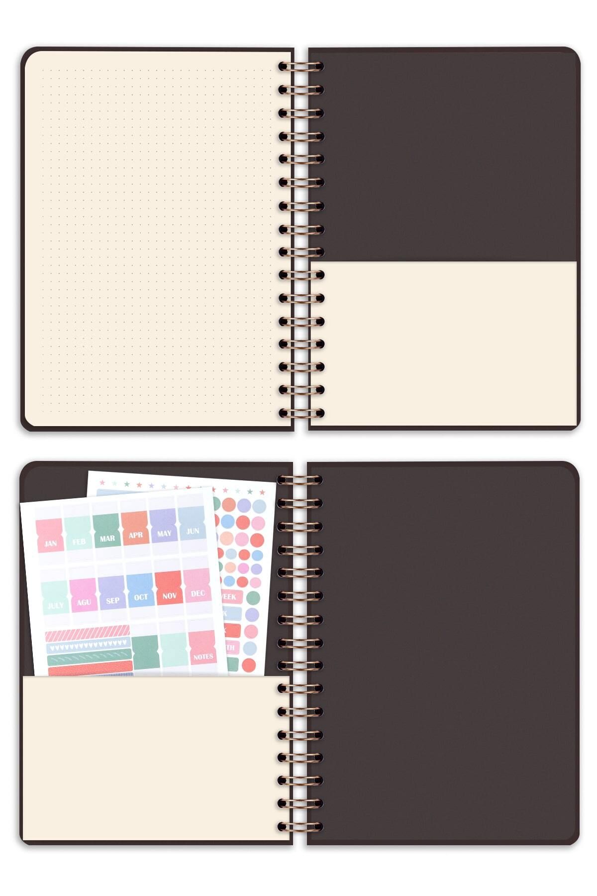 Matt Notebook-A5 Bulletin Journal Edition 15X21 cm Spirall Capacity Sonrek Notepad 7