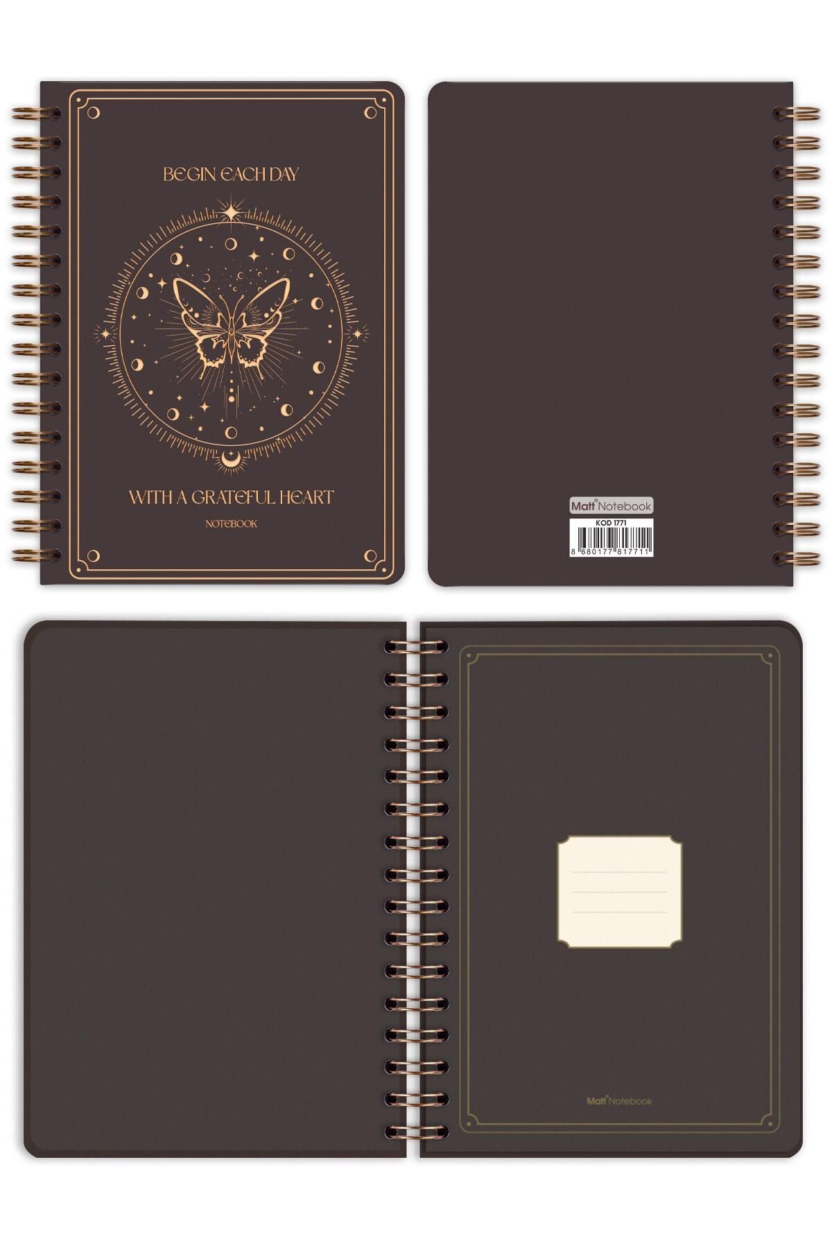 Matt Notebook-A5 Bulletin Journal Edition 15X21 cm Spirall Capacity Sonrek Notepad 6