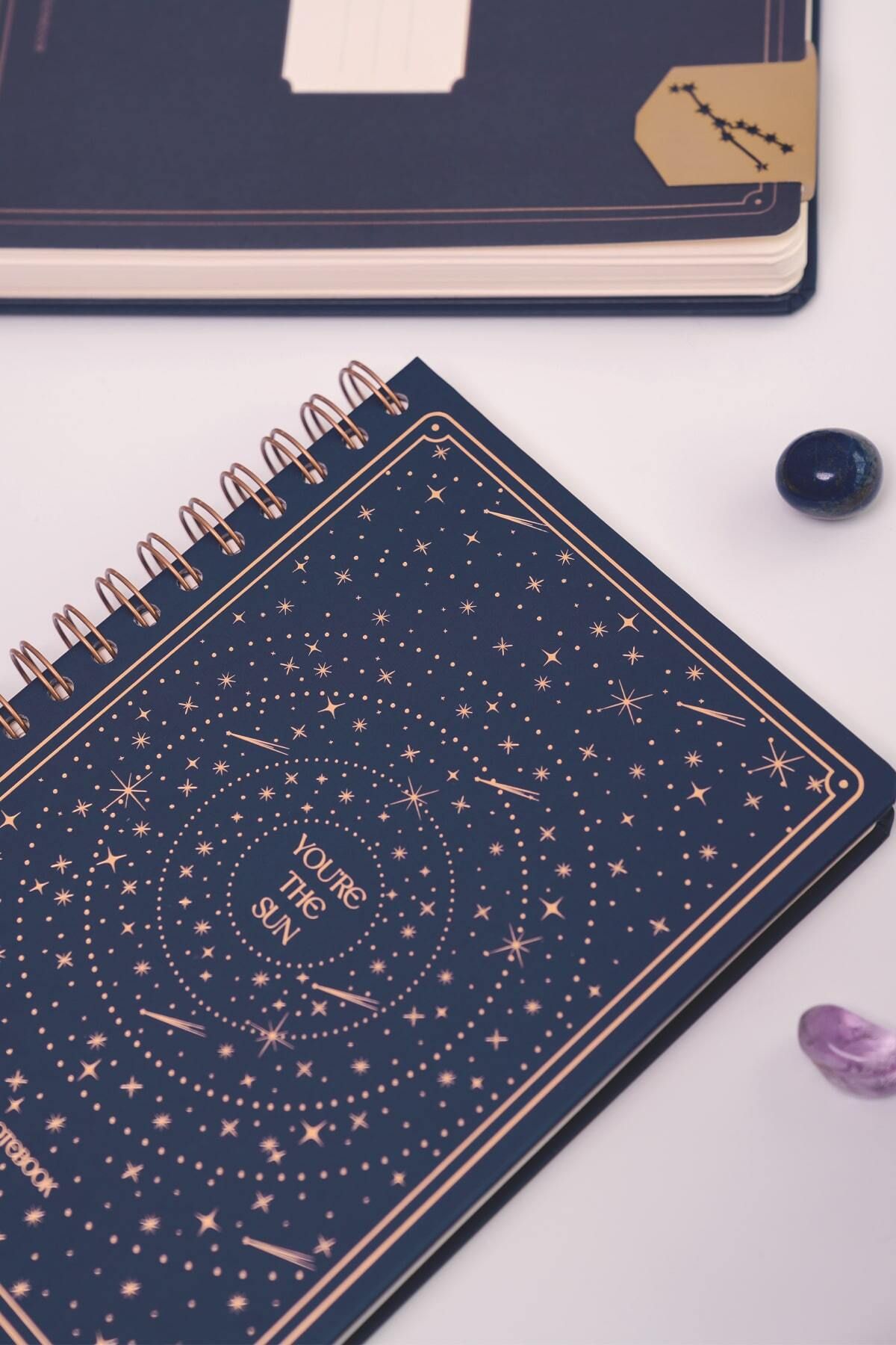 Matt Notebook-Bullet Journal Edition A5 15X21 cm Spiral Dotted Undated Notepad Stars 4