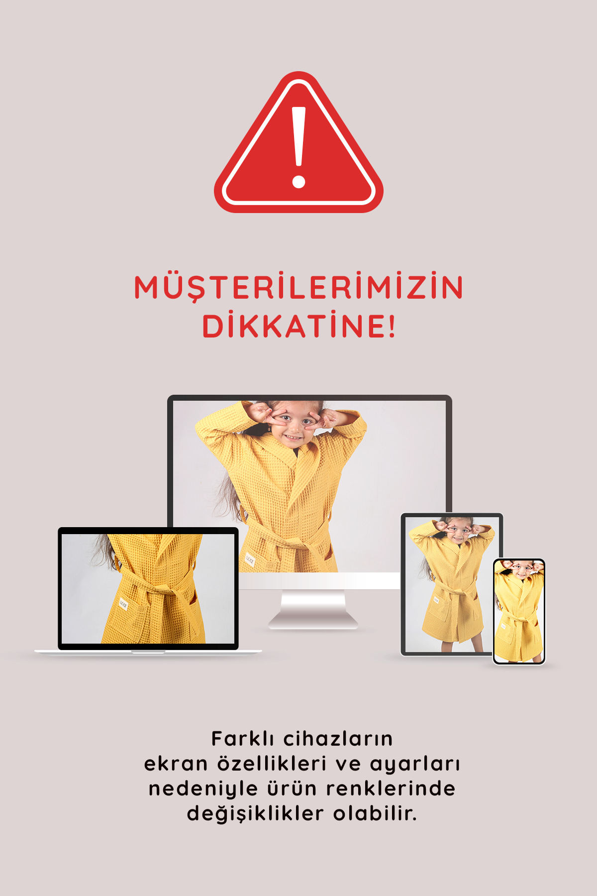 LUCKKA Pike Çocuk Bornoz Waffle Kumaş - Ztwaf00 fotoğrafı 6 (önizleme)