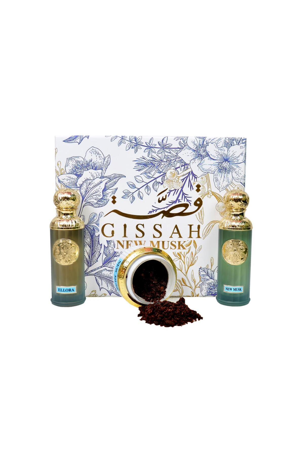 GISSAH-مجموعة عطور مسك من قصه مع البخور عطور مسك من قصه مع البخور 100مل 1