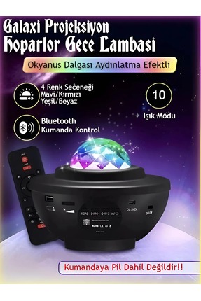 nextbuy USB Hoparlör Yıldızlı Gökyüzü Gece Lambası Aurora Starlight Galaxy No...
