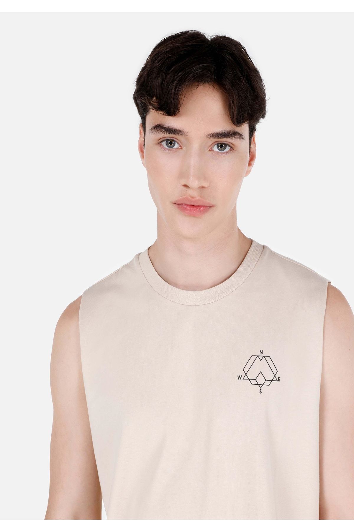 Colin's-Regular Fit Men's Beige Undershirt 4