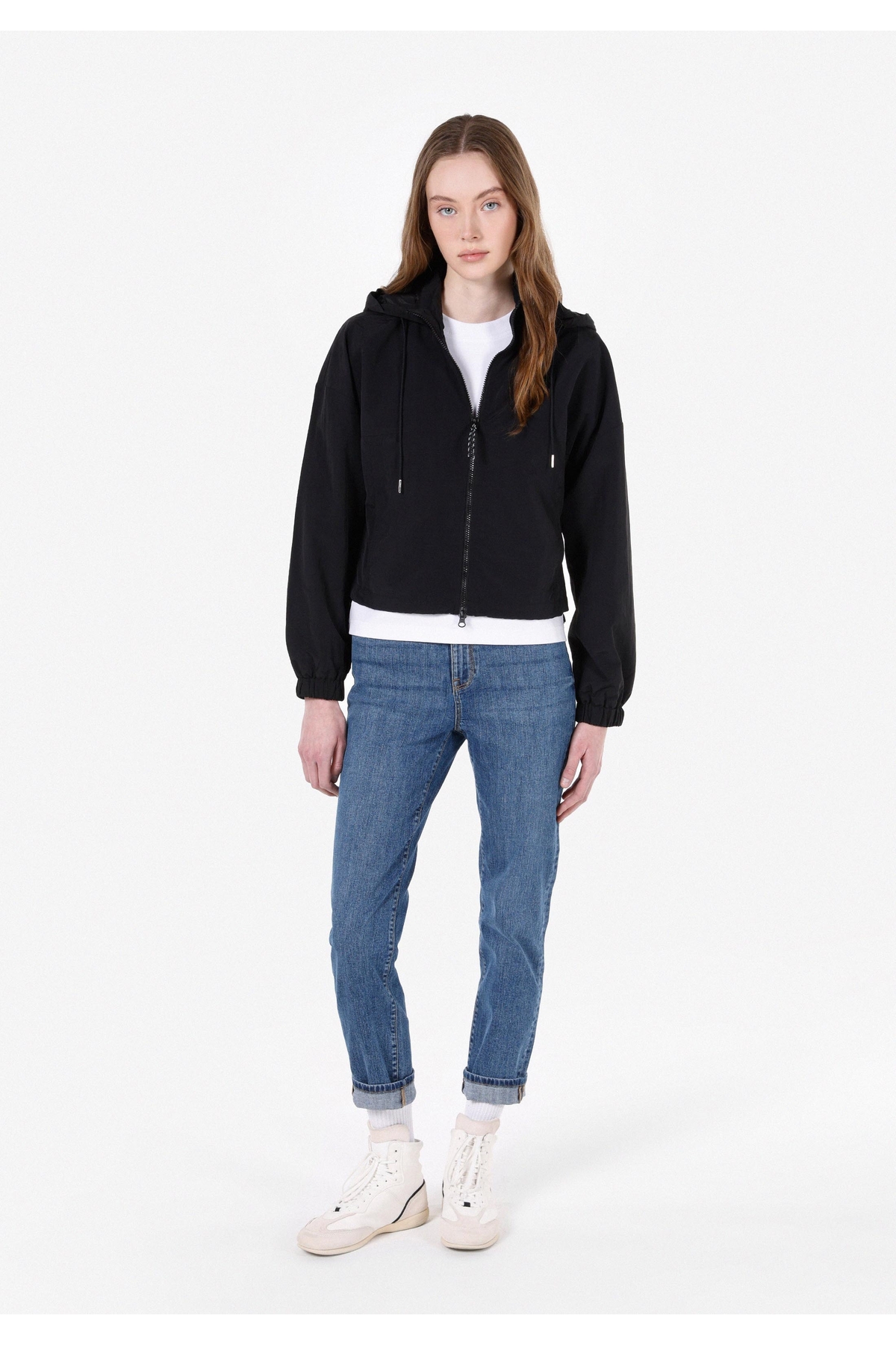 Colin’s  Regular Fit Kadın Siyah Yağmurluk - Görsel 3