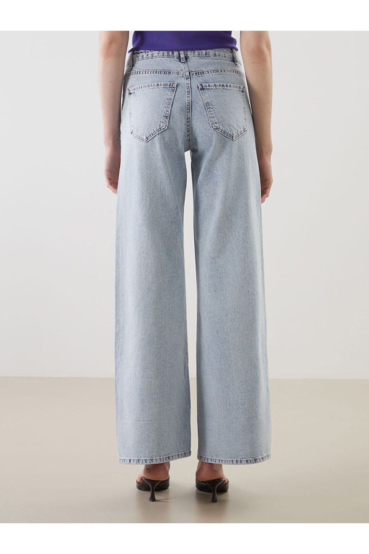 LC Waikiki-Pantaloni Jean de damă largi 4