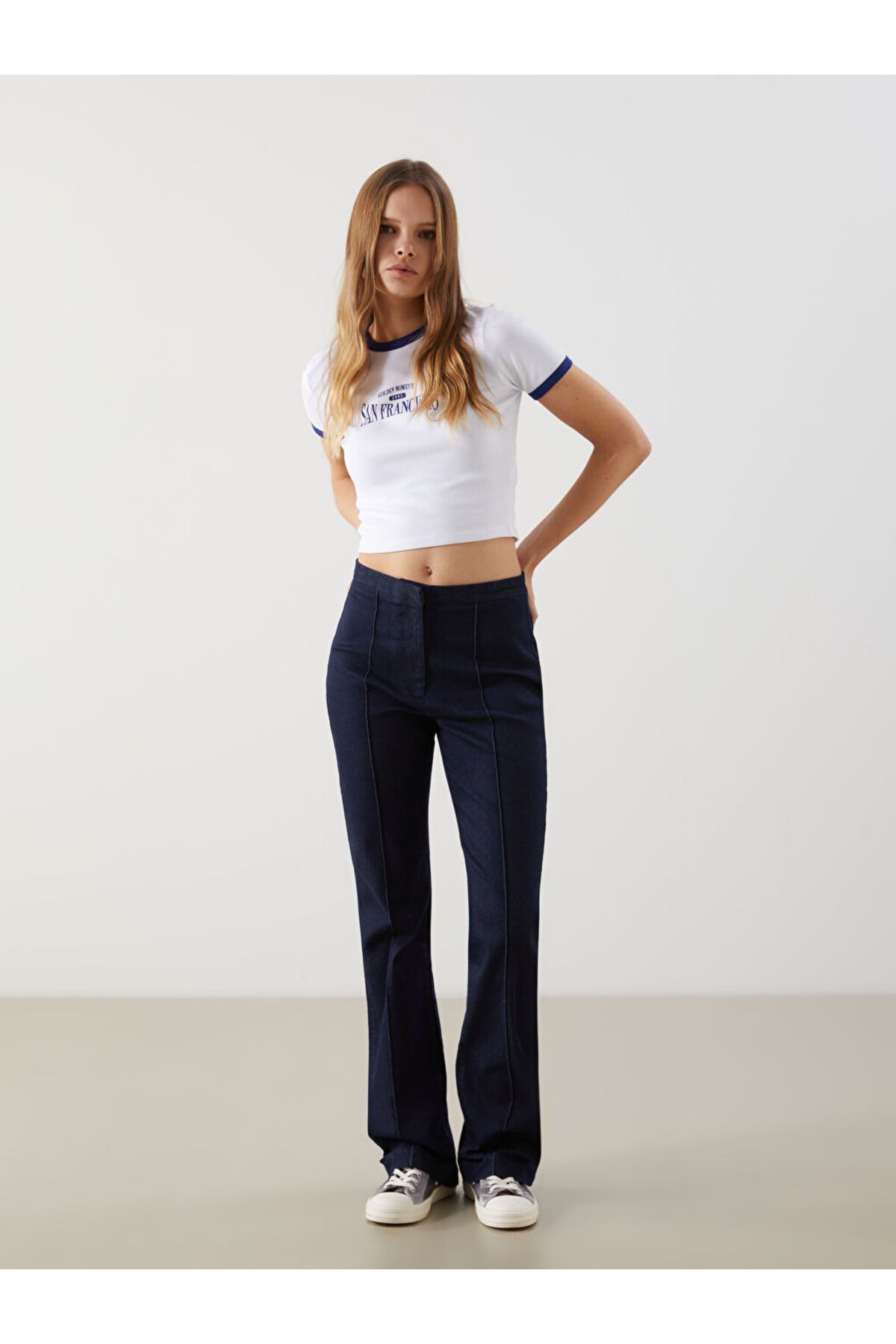 LC Waikiki Dar Fit İspanyol Paça Kadın Pantolon