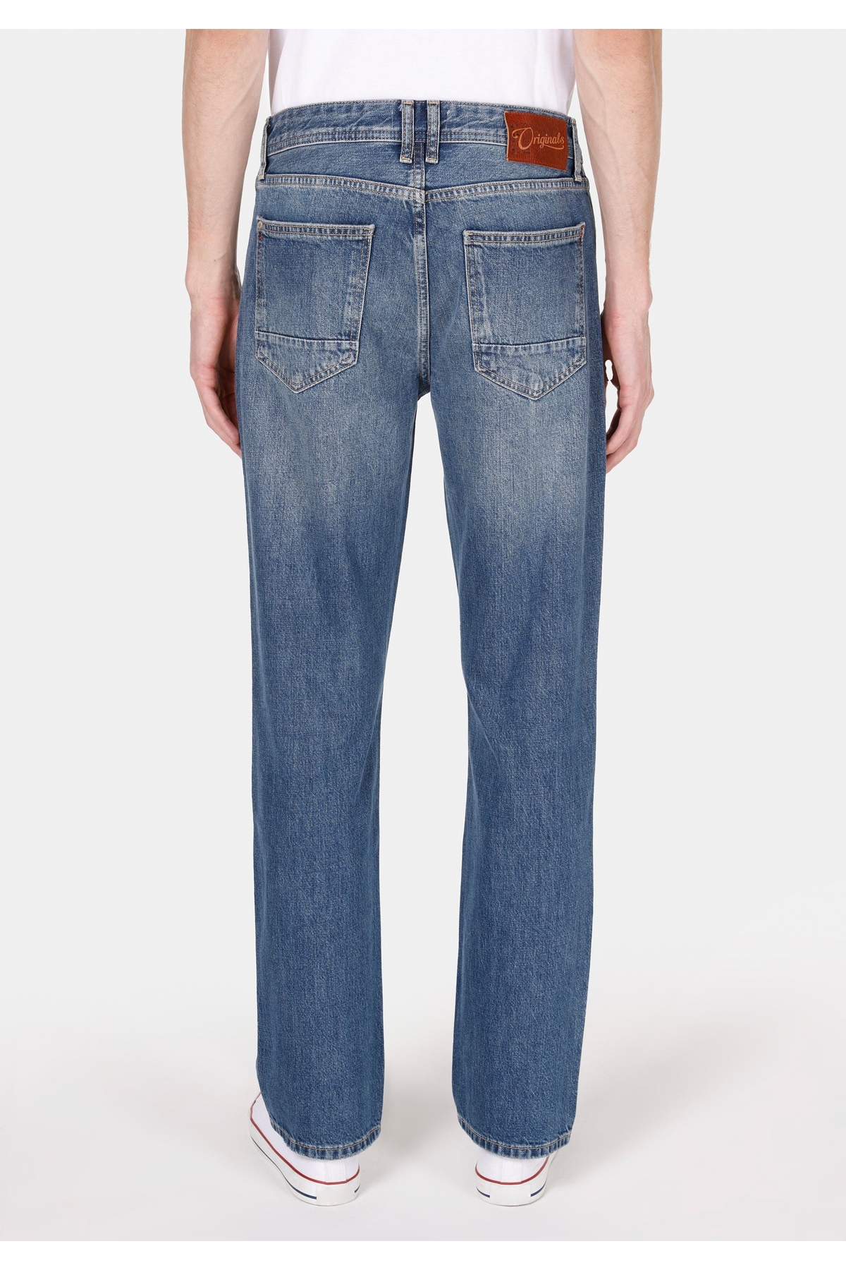 Colin’s  045 Davıd Regular Fit Orta Bel Düz Paça Erkek Mavi Jean Pantolon - Görsel 2