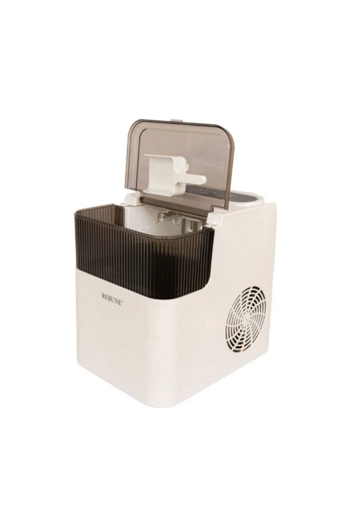 rebune-165W Compact Design Ice Maker White and Black 1.6 Liter 2