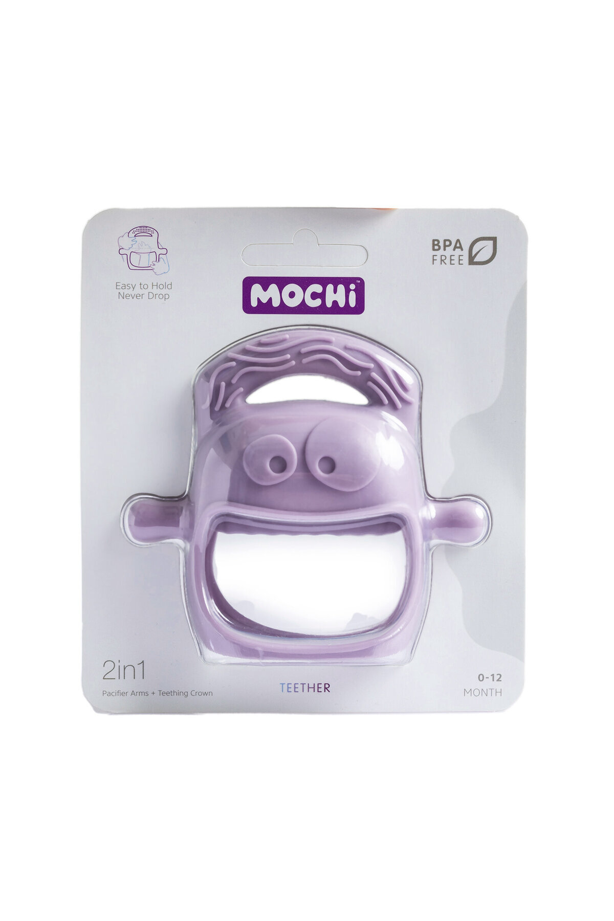 Mochi Bebek Diş Kaşıyıcı Lila fotoğrafı 6 (önizleme)
