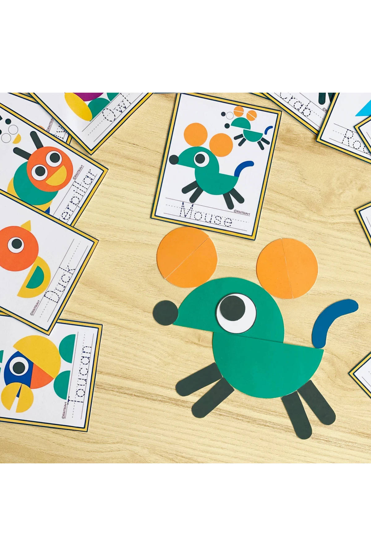 Organik Yolda Montessori Bulmacası, Okul Öncesi Yürümeye Başlayan Çocuk Aktiviteleri, Desen ve Görsel Kartlar. fotoğrafı 7 (önizleme)