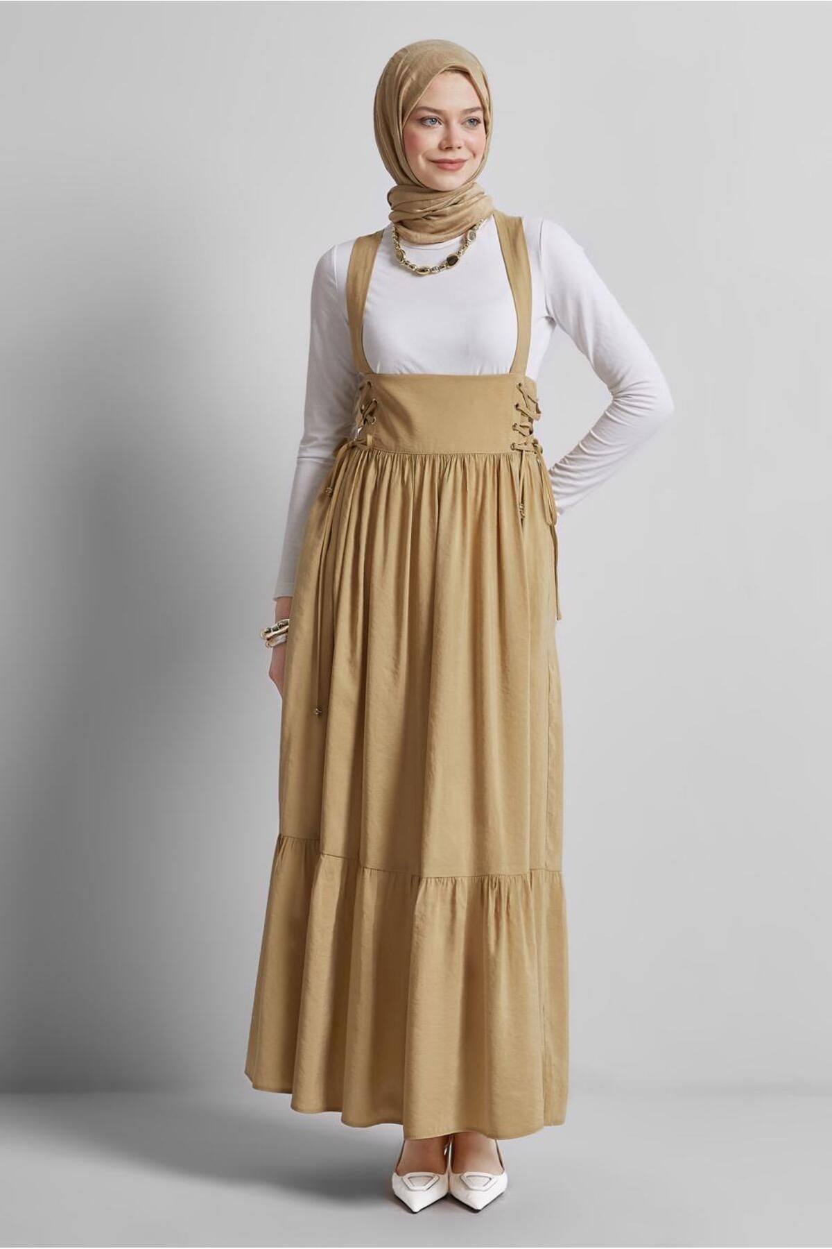 لباس ژیرت با جزییات گره 45340 Alvina