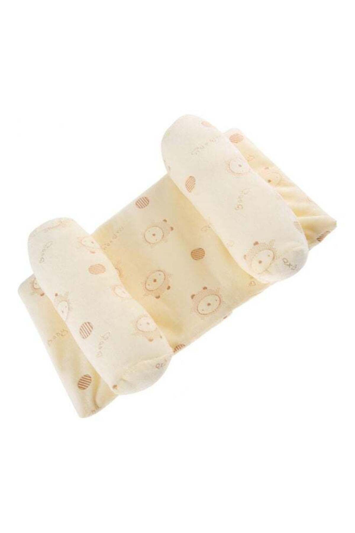 Generic-Soft And Comfort Anti-Roll Nursing Pillow For Babies Yellow 2