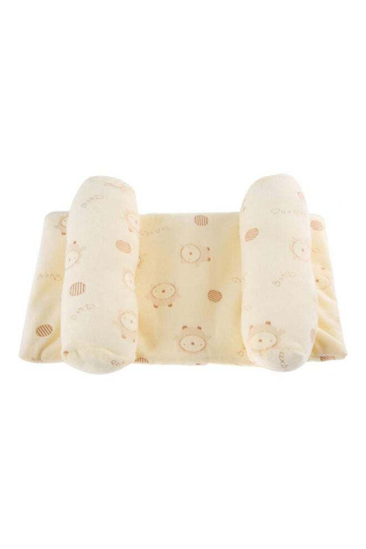 Generic-Soft And Comfort Anti-Roll Nursing Pillow For Babies Yellow 1