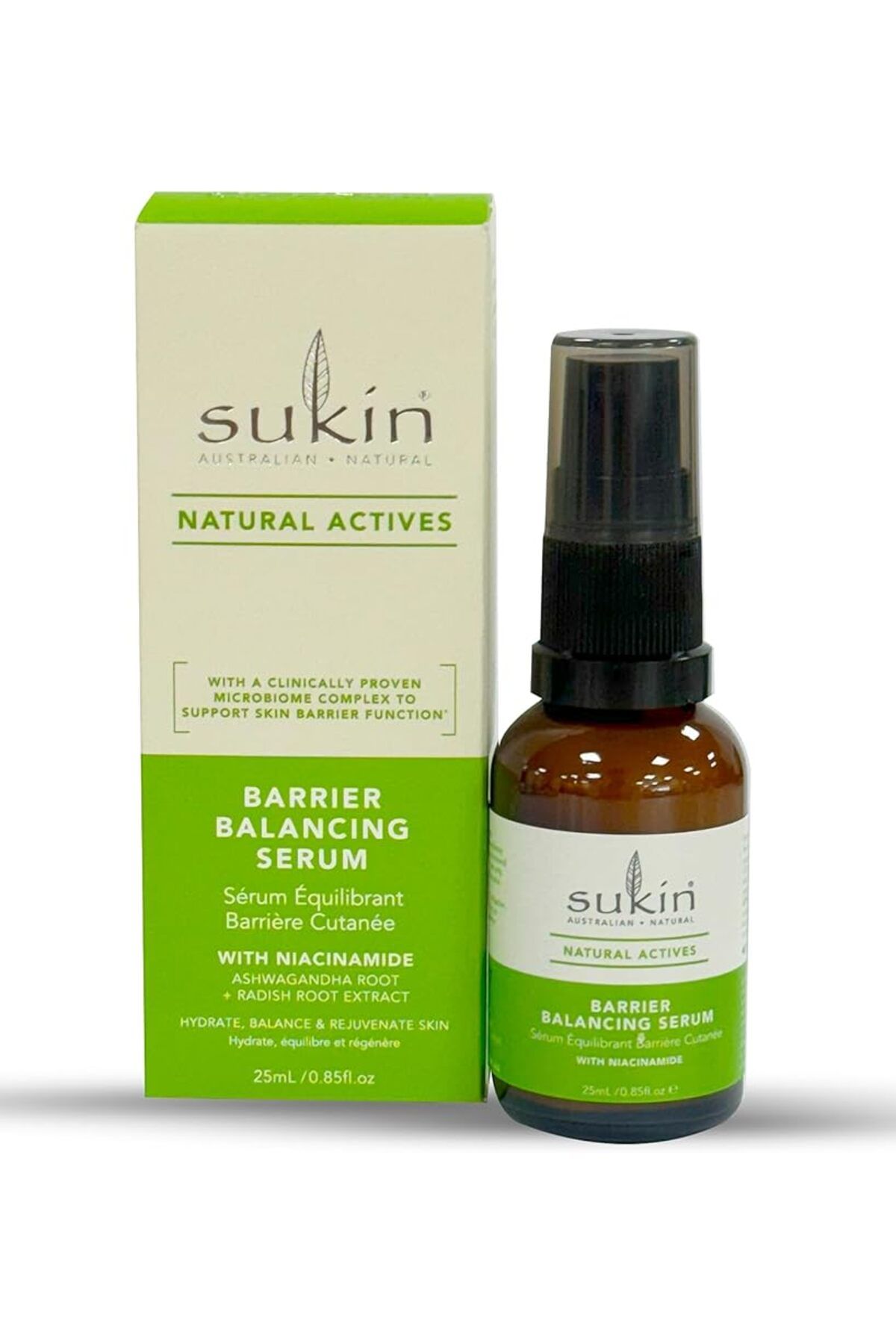 Sukin-Natural Actives Barrier Balancing Face Serum With Ashwagandha Root & Radish Root Extract, 25Ml 1