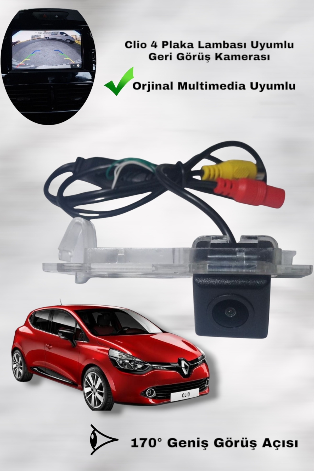 OEM Clio4 Geri Görüş Kamerası Orijinal Medianav Multimedya Ile
