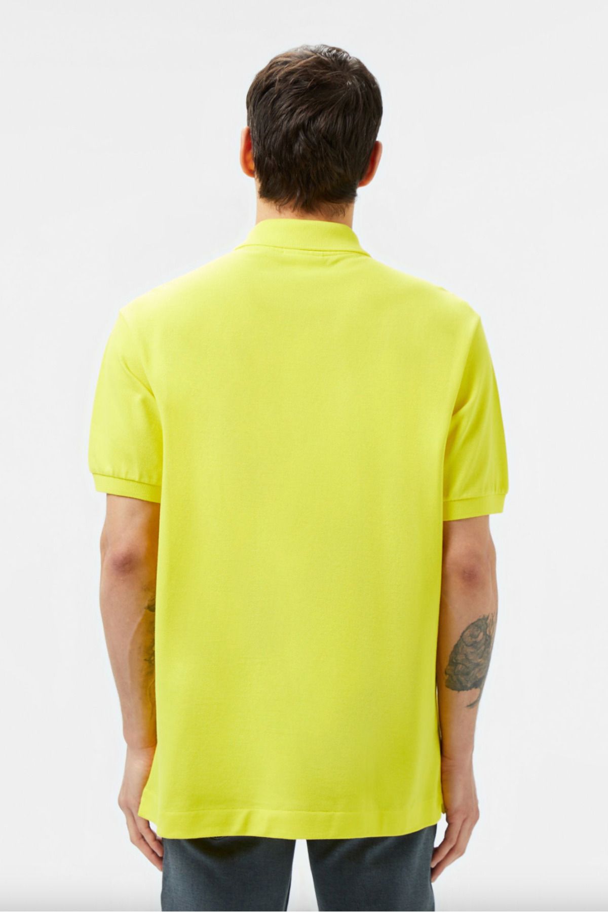 تی شرت یقه پولو مردانه کلاسیک FIT اصلی L.12.12 چوگان Lacoste
