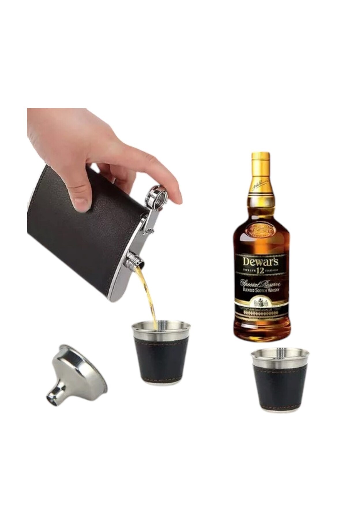 HEDİYE FİKRİ-Stainless Steel Flask Set 9 oz 5
