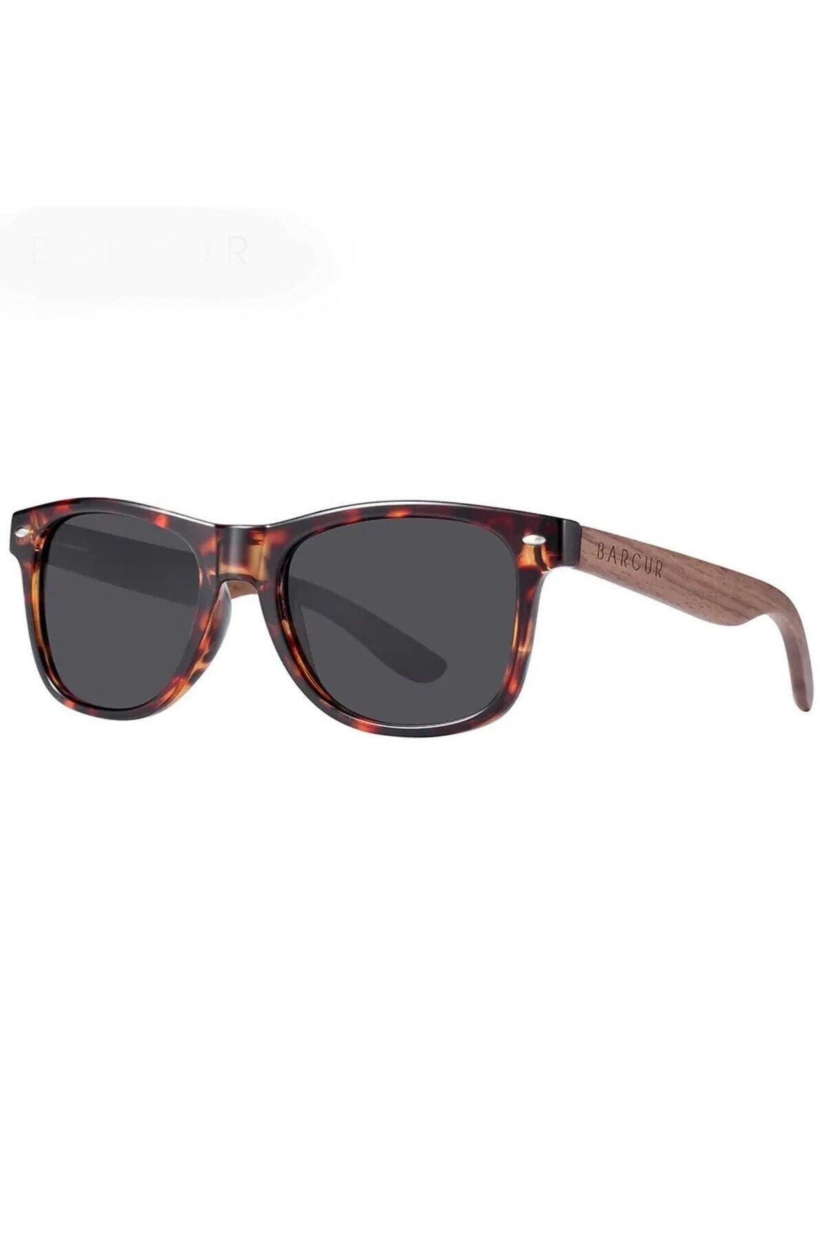 Enjoy-Unisex Retro Design Polarized Sun Glasses Uv400 Protection Wooden Handle Barcur 1