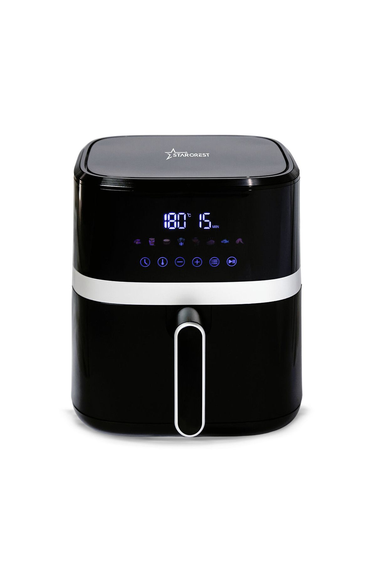 STARCREST Friteuza Digitala Cu Aer Cald Starcrest , 1500 W, 5.5 Litri, Termostat 80 - 200 °c - One Size