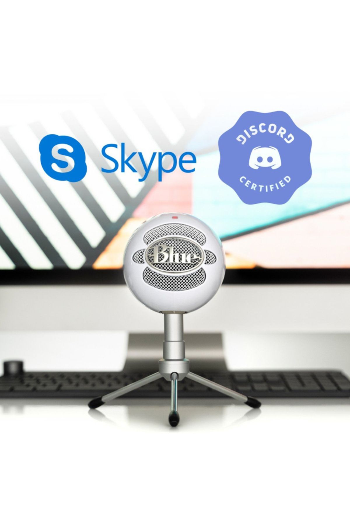 logitech-ميكروفون USB من Logitech Blue Snowball iCE Plug and Play - أبيض 4